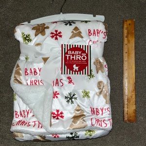 Baby’s 1st Christmas Blanket, new